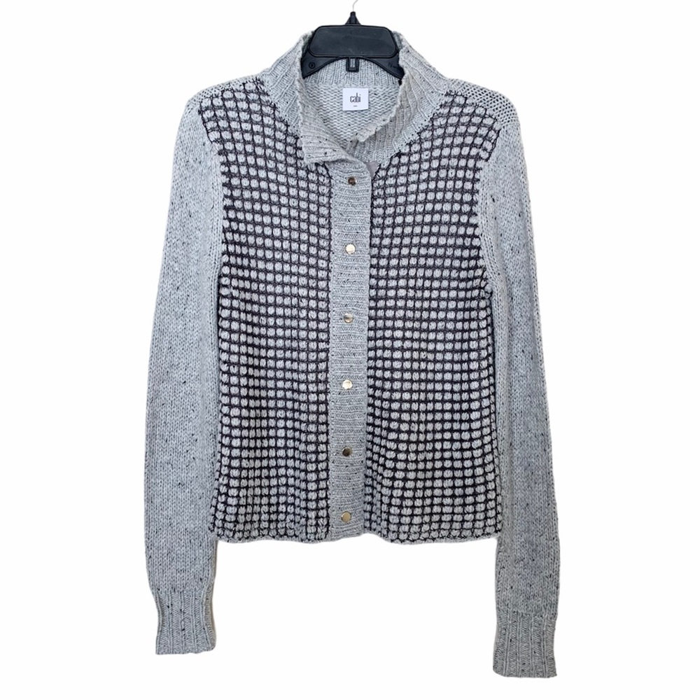 Cabi Gray Knit Sweater Size Small Medium
